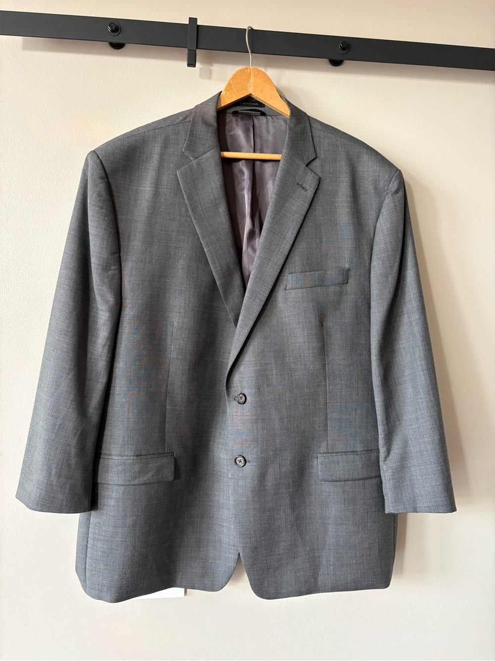 Lauren Ralph Lauren Blazer Mens 54R Gray 2-Button Wool Sport Coat Single Vent